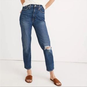 Madewell The Momjean High Waist Jeans Comfort Stretch Edition